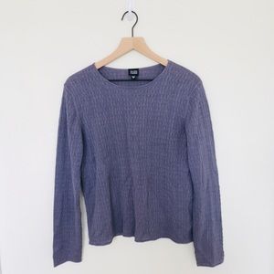 Eileen Fisher Muted Purple Silk knit Sweater
